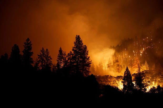McKinney Fire burns near Yreka, California 