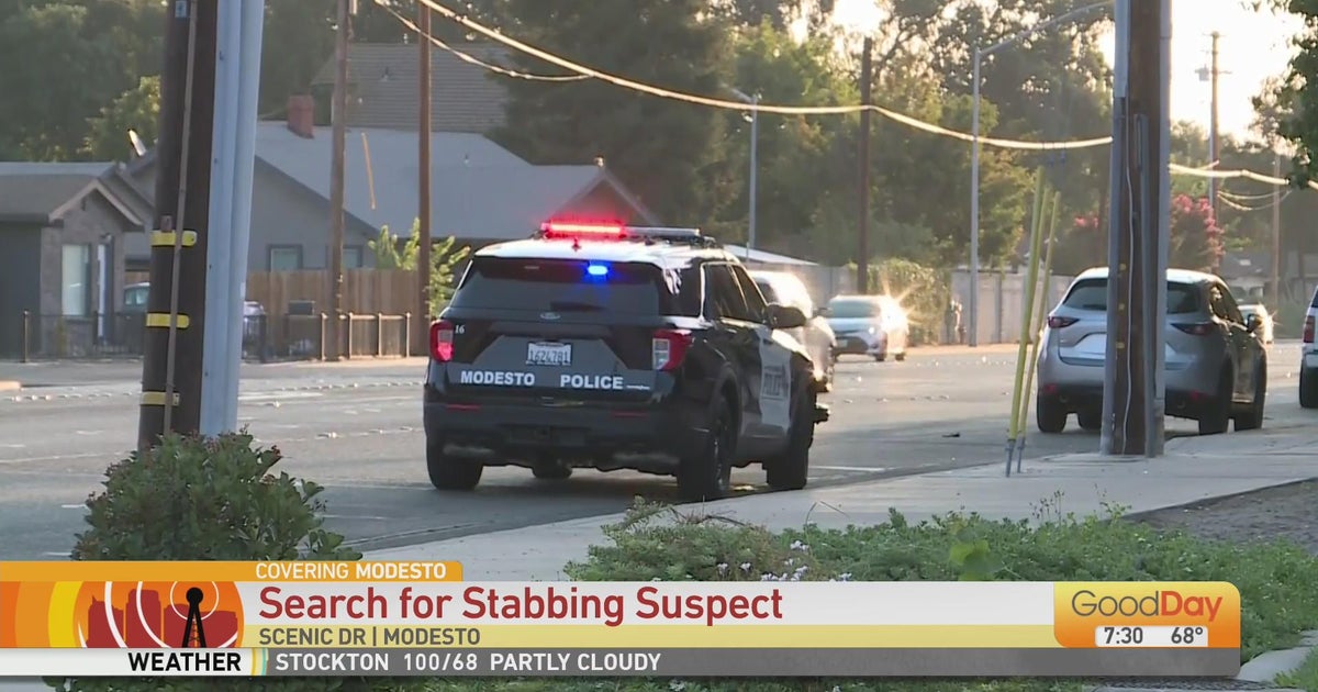 Search on for stabbing suspect in Modesto