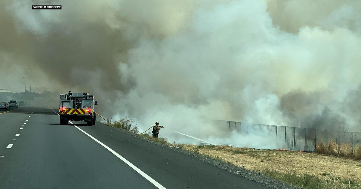 Fire closes both directions of Highway 12 in Fairfield