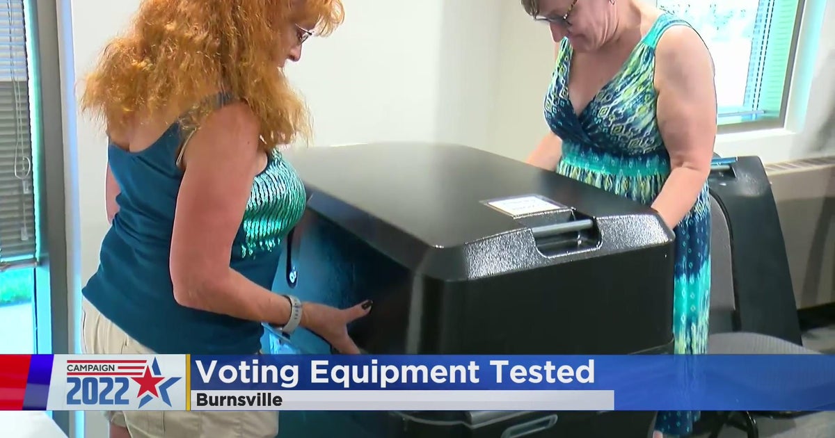 Election officials test voting equipment - CBS Minnesota