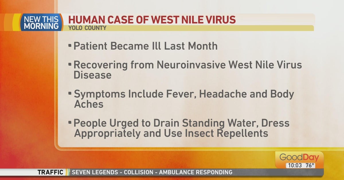 Yolo County sees its 1st human case of West Nile virus this year - Good ...