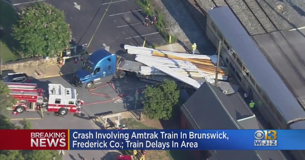 Amtrak crash creates delays on Maryland's train tracks CBS Baltimore