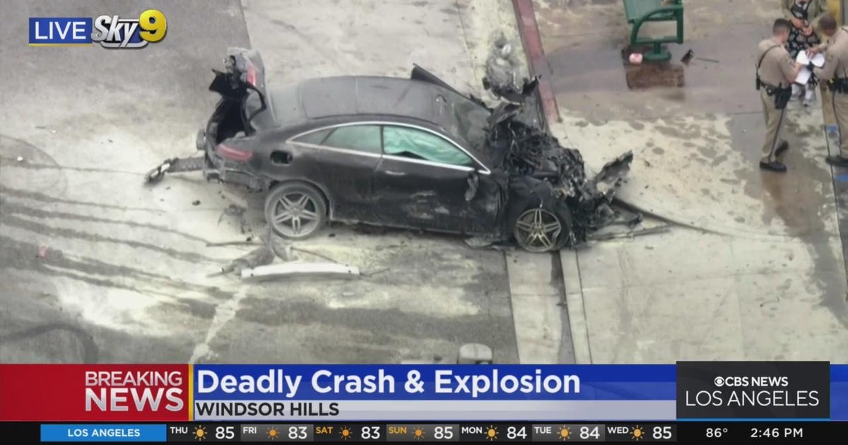 2 killed, multiple injured in fiery crash in Windsor Hills neighborhood