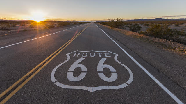 Sunset on Route 66 