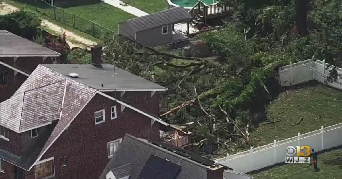 Baltimoreans see property damage following severe storms CBS Baltimore