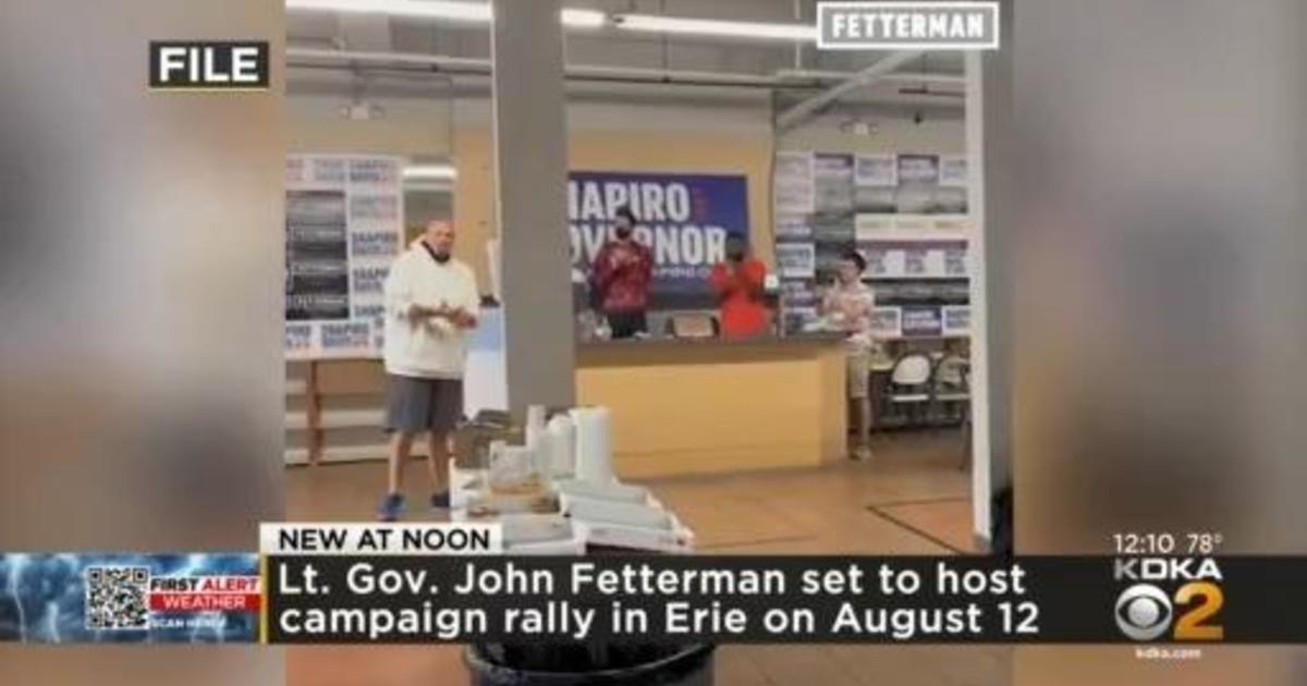 John Fetterman Returning To Campaign Trail For First Time Since Stroke Cbs Pittsburgh