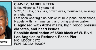 74-year-old man suffering from diabetes, Alzheimer's disease missing in Carson - Vimarsana News