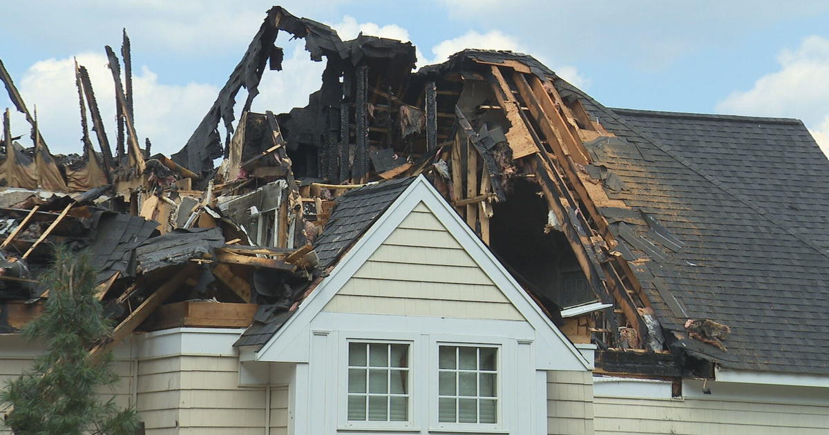 Southboro home destroyed after fire started by lightning strike - CBS Boston