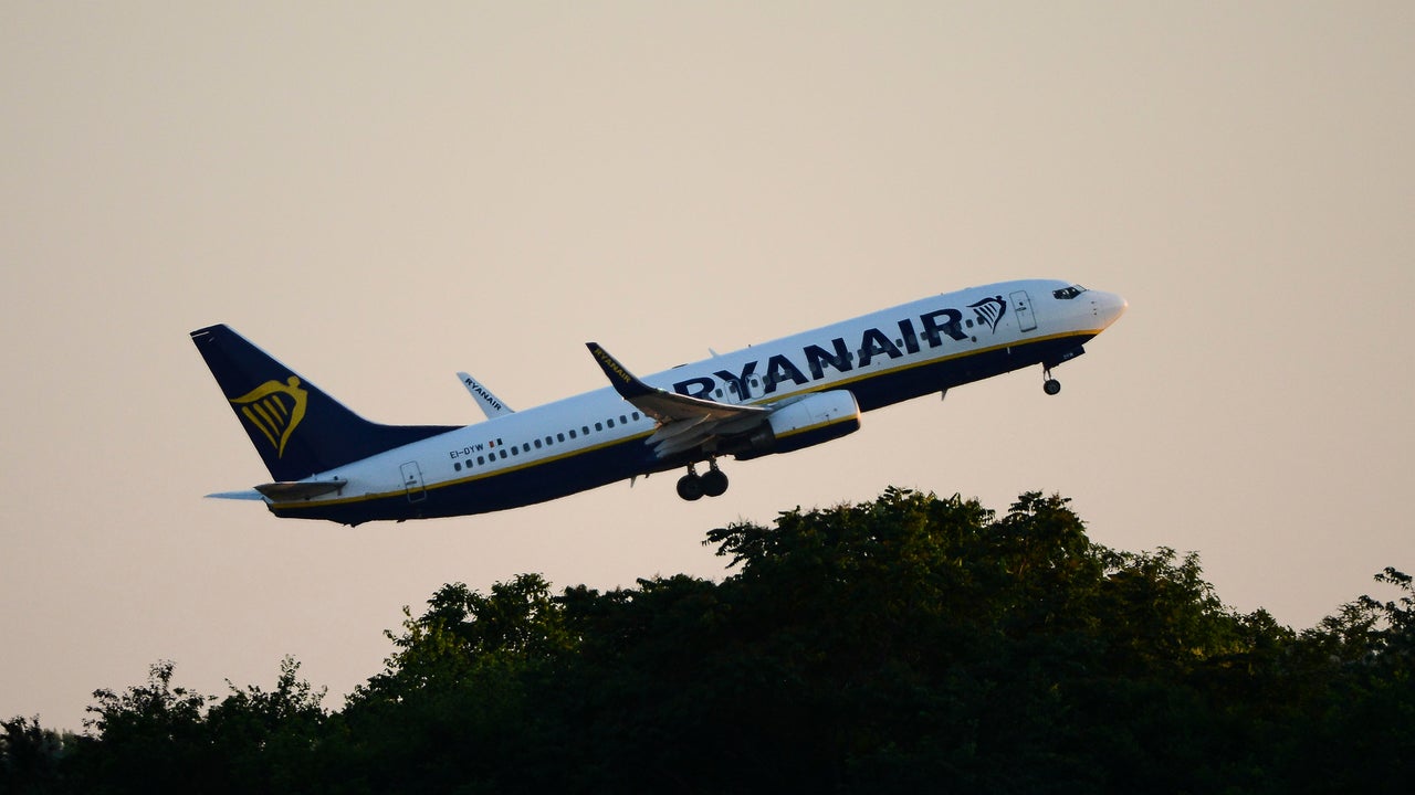 Man partially sucked out of broken Ryanair plane window during flight, fellow passenger says