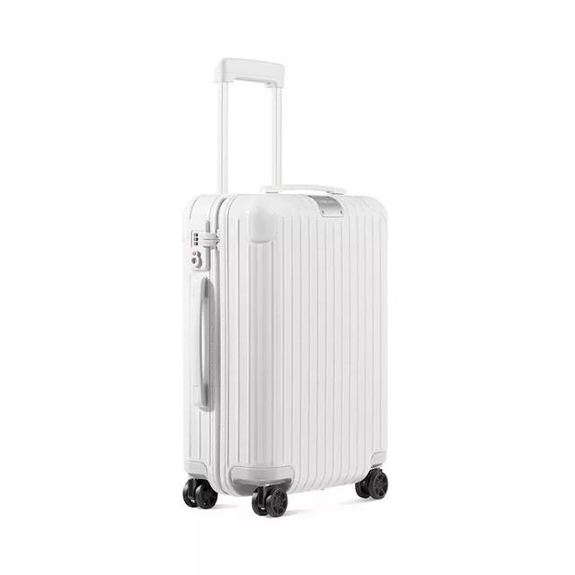 Essential Cabin Lightweight Carry-On Suitcase, White Gloss