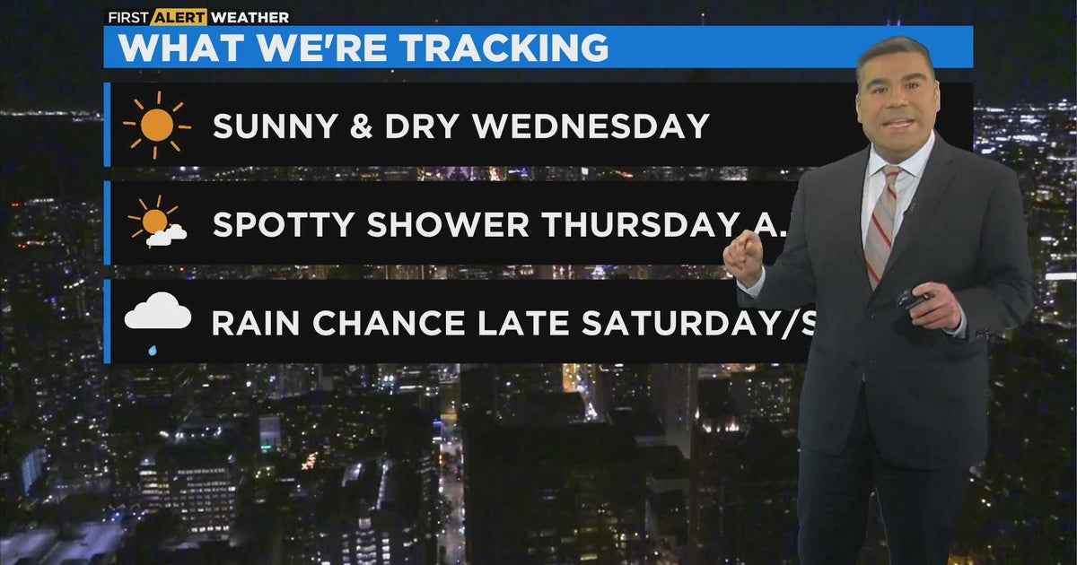 Chicago First Alert Weather: Sunny and dry Wednesday - CBS Chicago