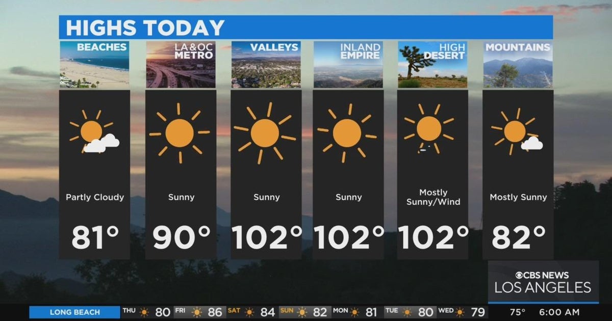 Heat advisory goes into effect for most of Riverside County - CBS Los ...