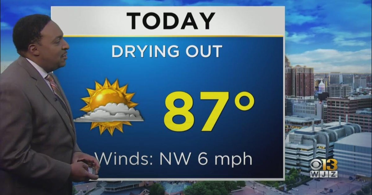 Maryland Weather: Cooler & calmer conditions in store - CBS Baltimore