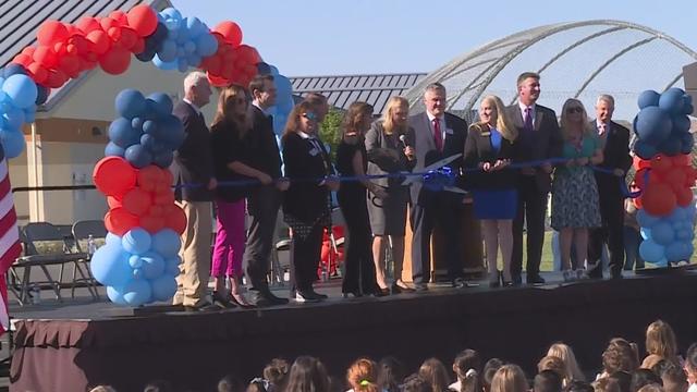 Ribbon cutting at Quarry Trails Elementary in Rocklin 