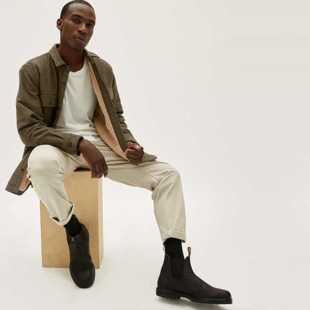 Everlane ReNew fleece-lined heavyweight overshirt 