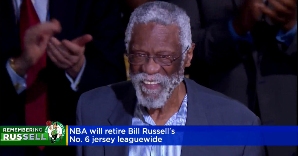 NBA Retires Bill Russell's No. 6 Jersey Across League