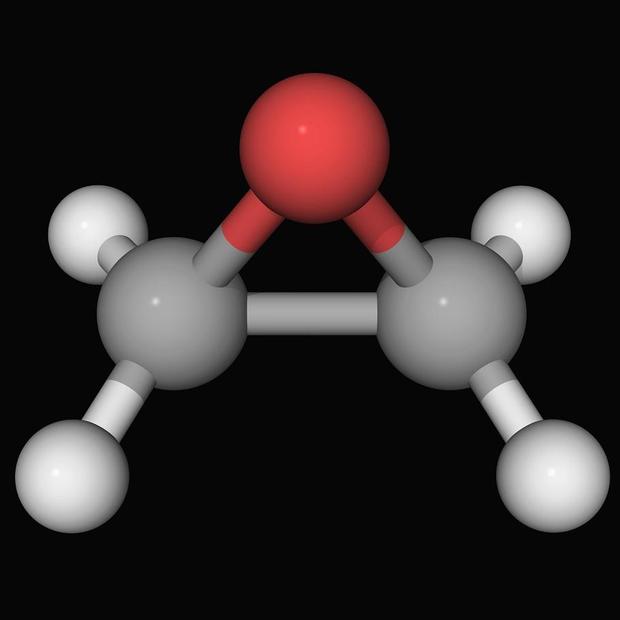 Ethylene oxide molecule 