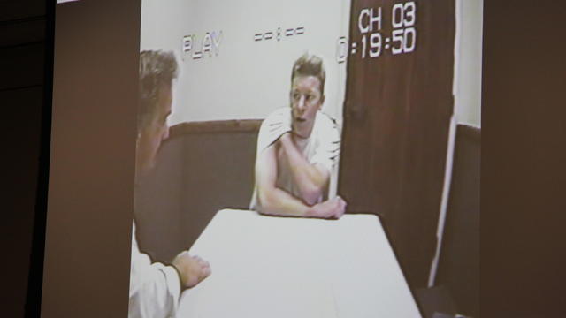 A photo of Paul Flores in 1996 during an interview with law enforcement shown in court on Thursday as evidence in the Kristin Smart murder trial. 