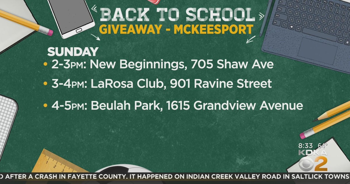 McKeesport hosts several back to school giveaways CBS Pittsburgh