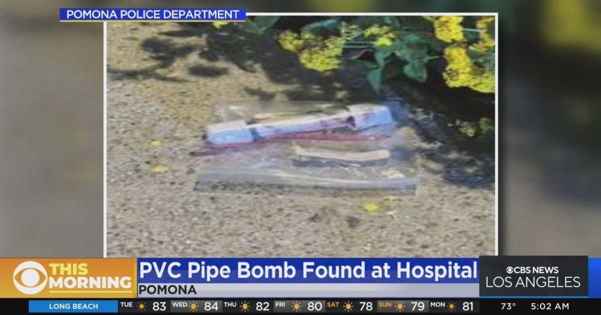 Police disarm pipe bomb found on patient at Pomona Valley Hospital