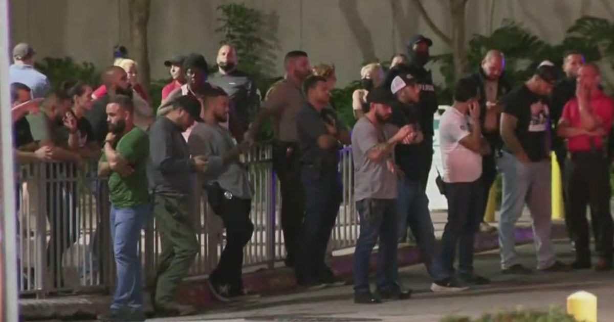 “Within a split second the officer is shot and he’s clinging to life” Large show support for critically injured Miami-Dade officer