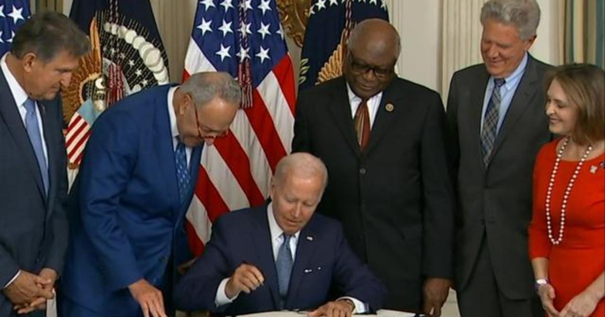 President Biden Signs Inflation Reduction Act - CBS News