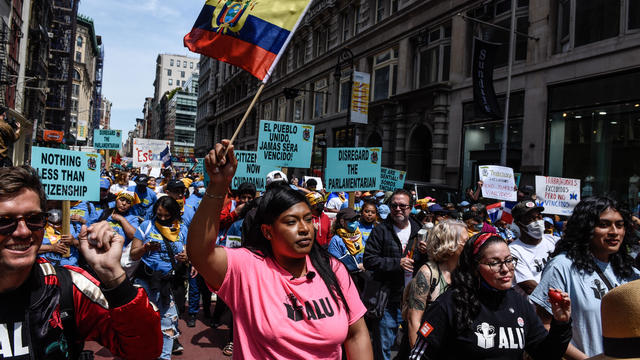 Amazon Workers Hold May Day Rally In New York 