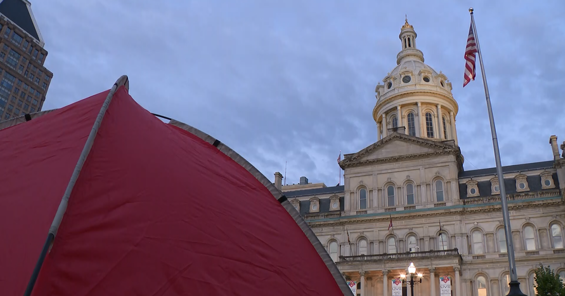 Housing advocates erect tent installation at Baltimore City Hall - Vimarsana News