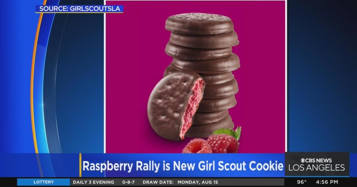 Girl Scouts Unveil New Raspberry Rally Cookie Sold Exclusively Online Cbs Los Angeles