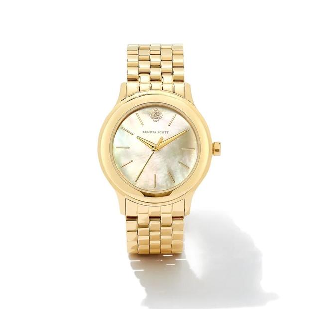 Alex Gold Tone Stainless Steel 35mm Watch 