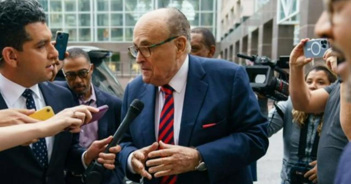 Rudy Giuliani Testifies For 6 Hours Before Georgia Grand Jury - CBS News