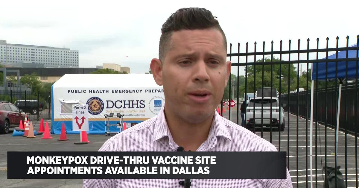 Drive-thru monkeypox vaccinations in Dallas County - CBS Texas