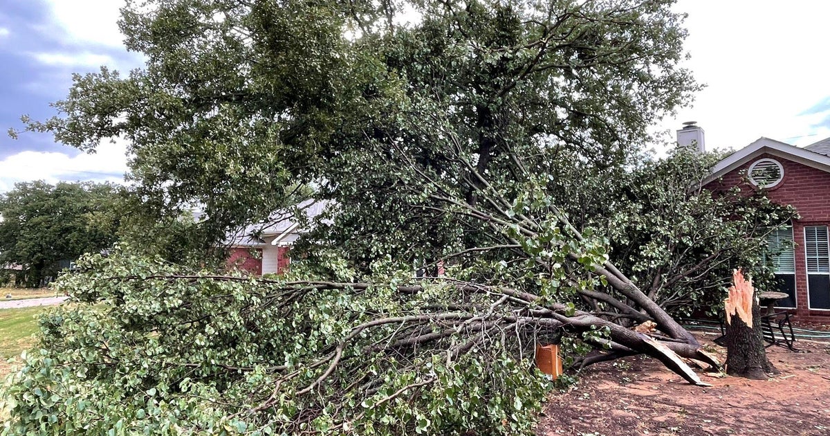 after storms rip through town - CBS DFW