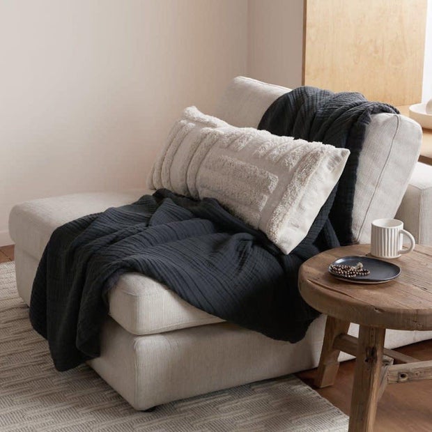 Oversized Cloud Linen Gauze Throw 