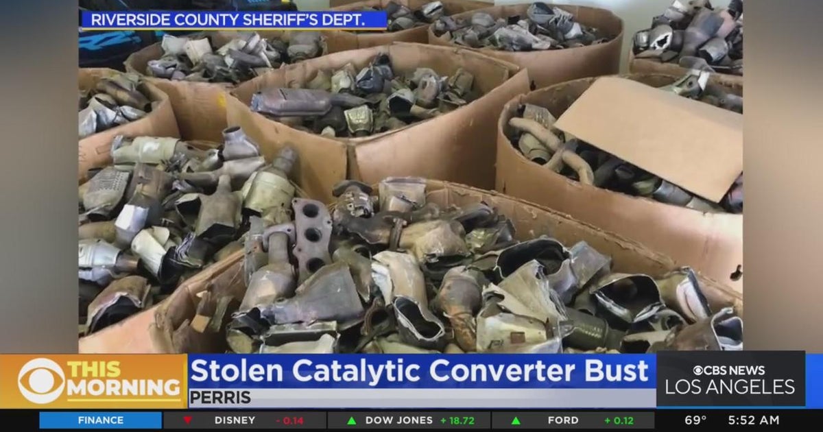 Authorities recover hundreds of stolen vehicle parts in catalytic