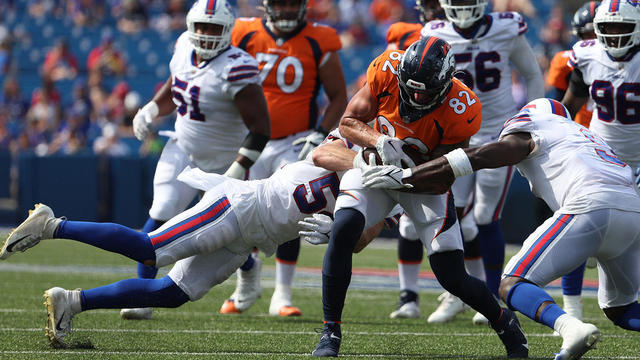 Broncos' backups can't keep pace with Bills' starters, fall 42-15