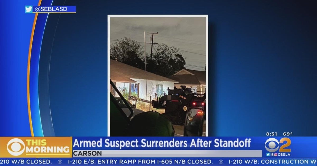 Hourslong standoff ends in Compton with an arrest CBS Los Angeles
