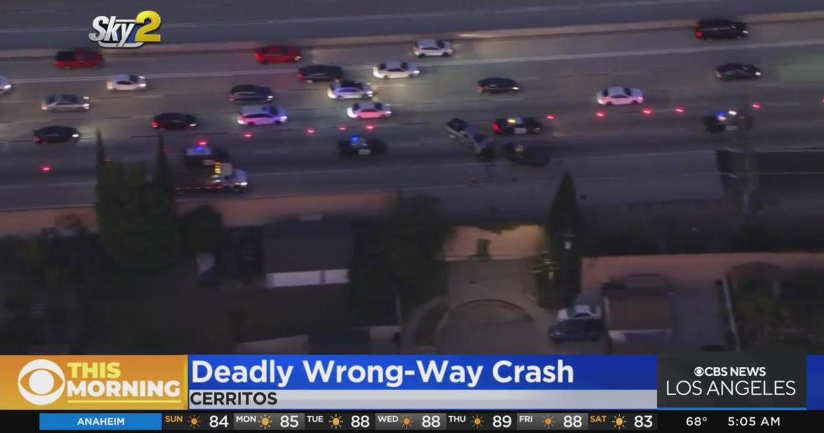 Wrong Way Driver Killed On The 605 Freeway In Cerritos Cbs Los Angeles