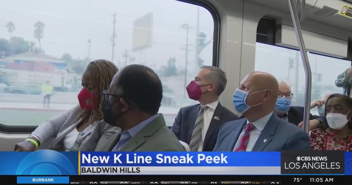 City officials get sneak peek at new K Line - CBS Los Angeles