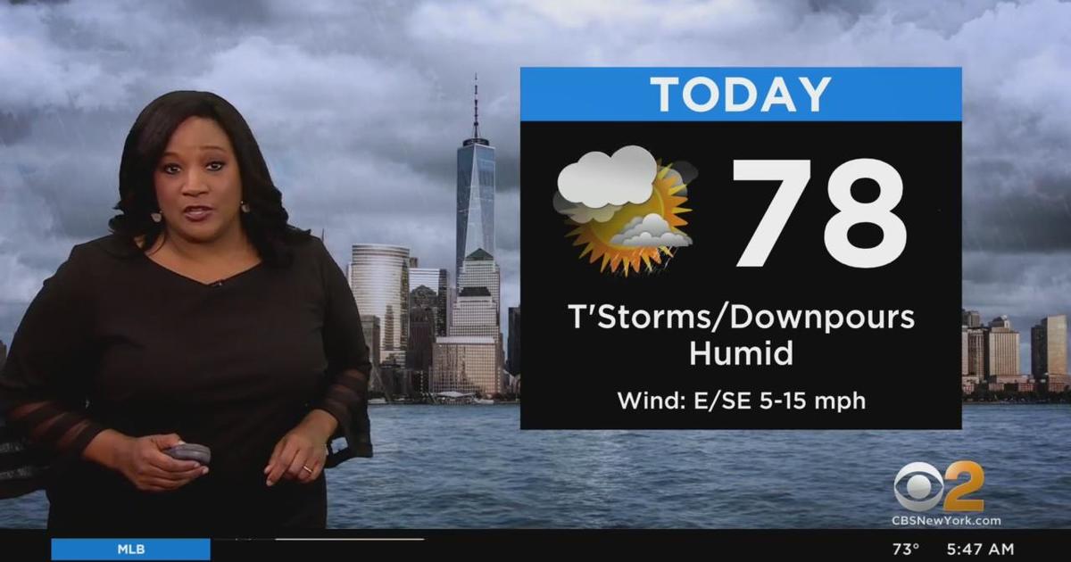 First Alert Weather: Red Alert for rainy Monday - CBS New York