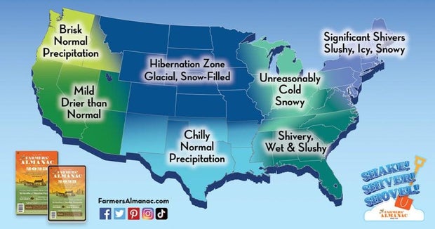 Farmers' Almanac Winter Outlook