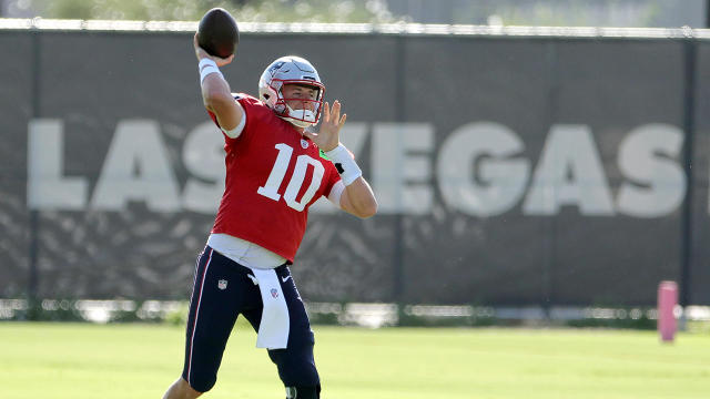 Las Vegas Raiders Hold Joint Practices With New England Patriots 