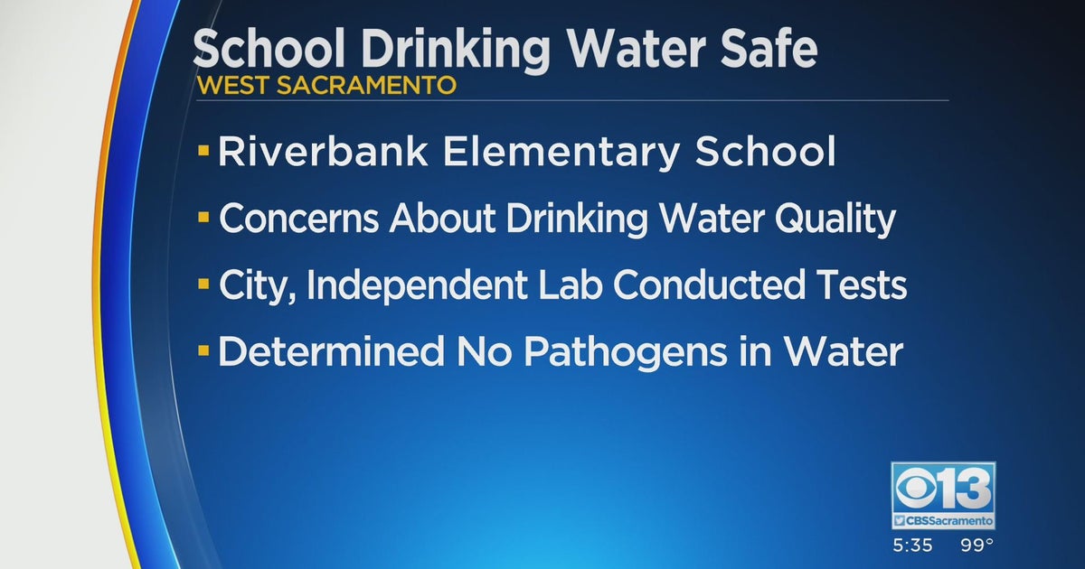 Riverbank Elementary School deemed safe to drink