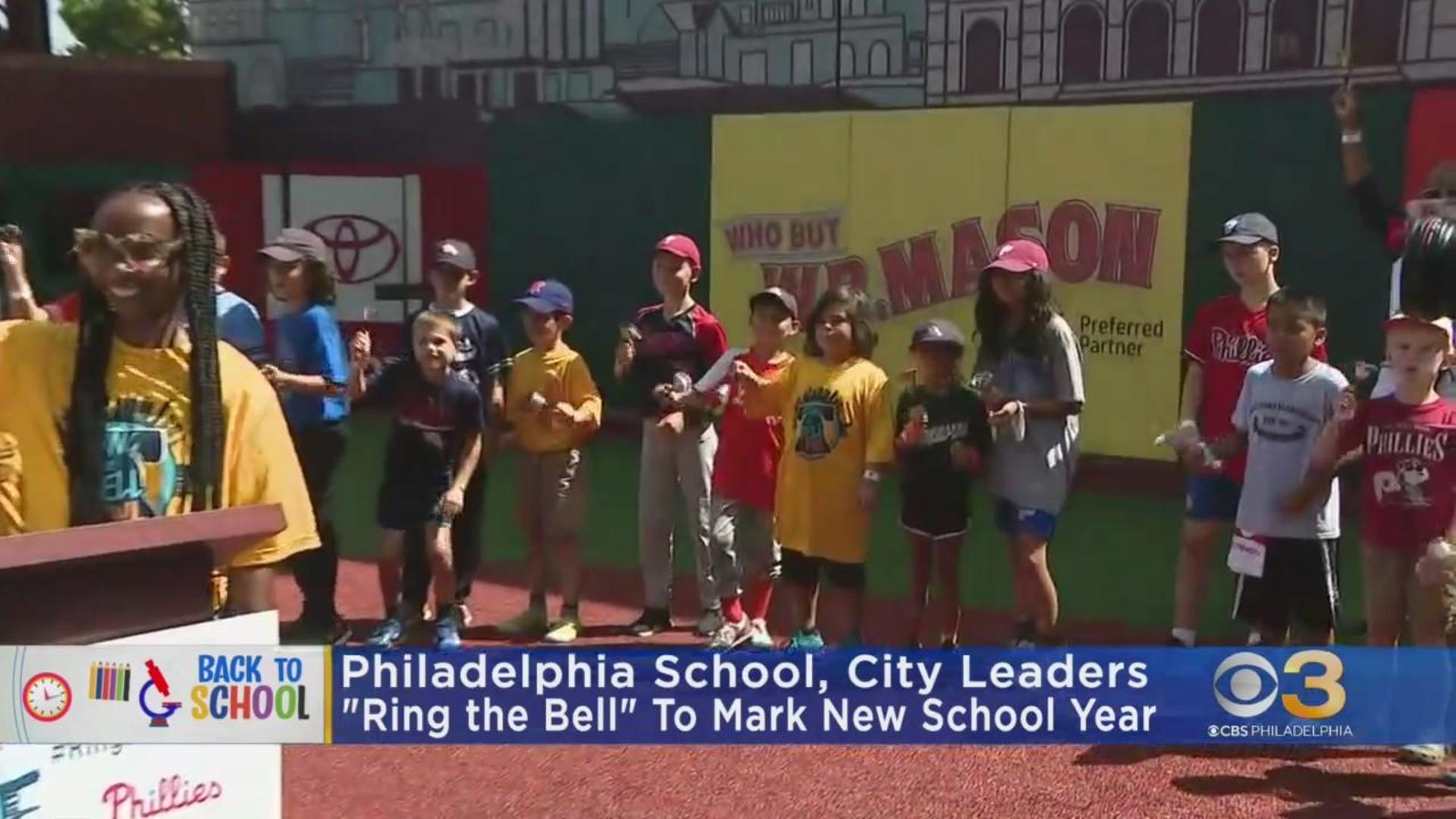 Philadelphia School Superintendent Dr. Tony Watlington rings bell at  Citizens Bank Park - CBS Philadelphia
