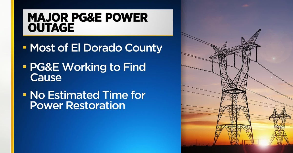 Power outages reported across most of El Dorado County CBS Sacramento
