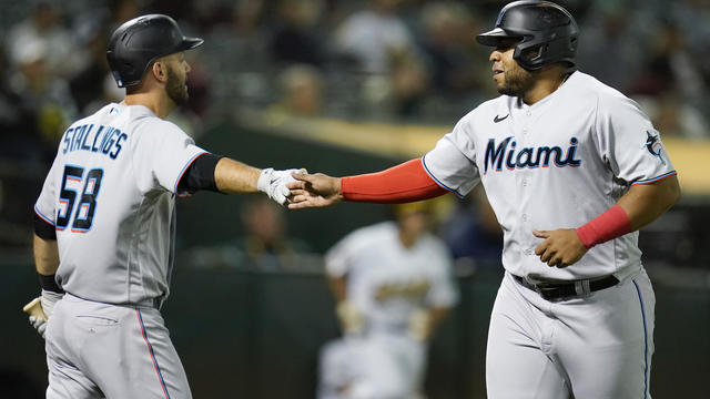 Marlins Athletics Baseball 