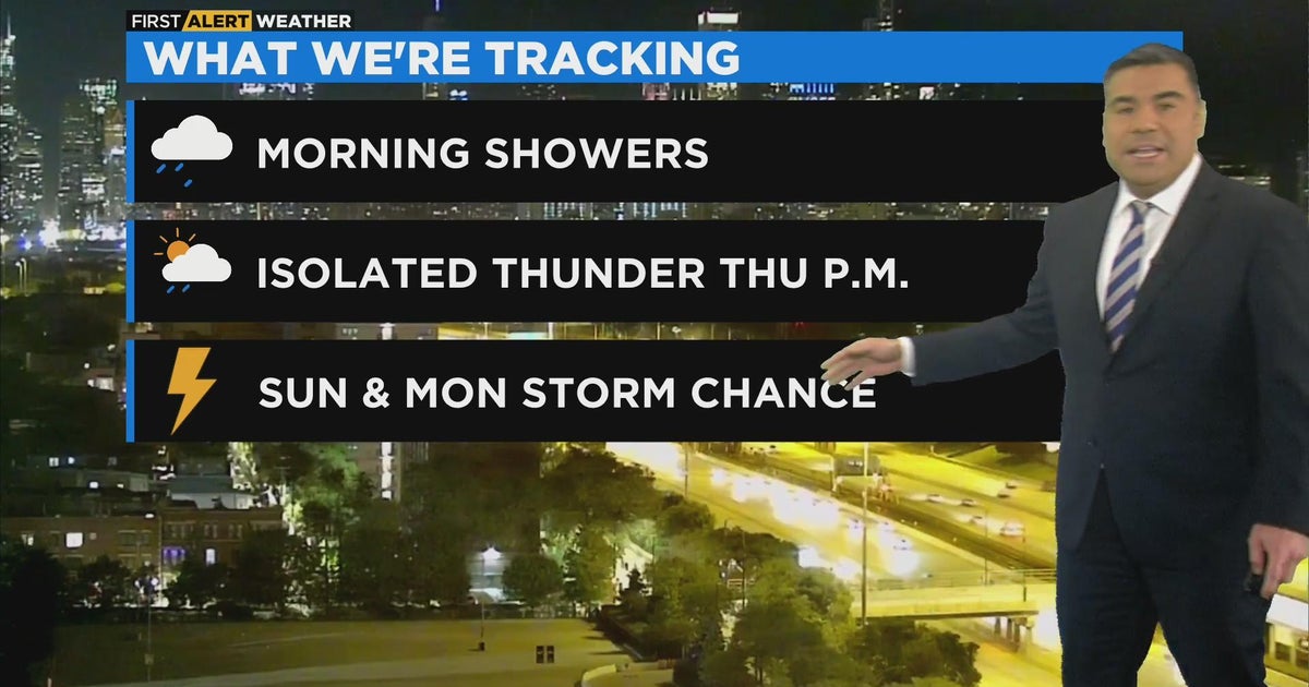 Chicago First Alert Weather: Morning showers coming - CBS Chicago