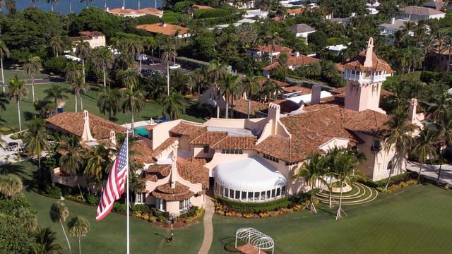 An aerial view Mar-a-Lago home in Palm Beach 