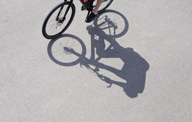 Man riding bicycle 