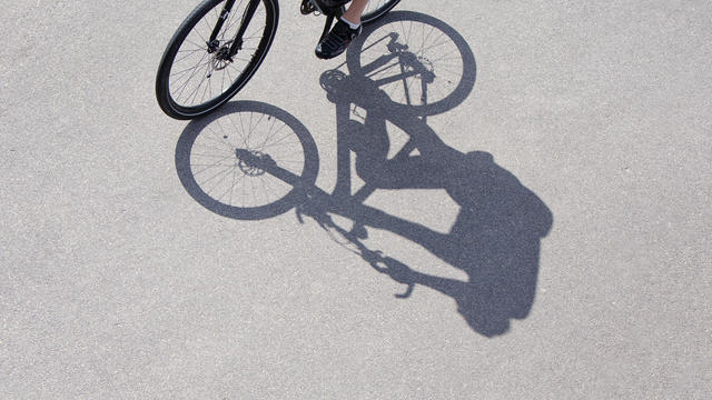 Man riding bicycle 